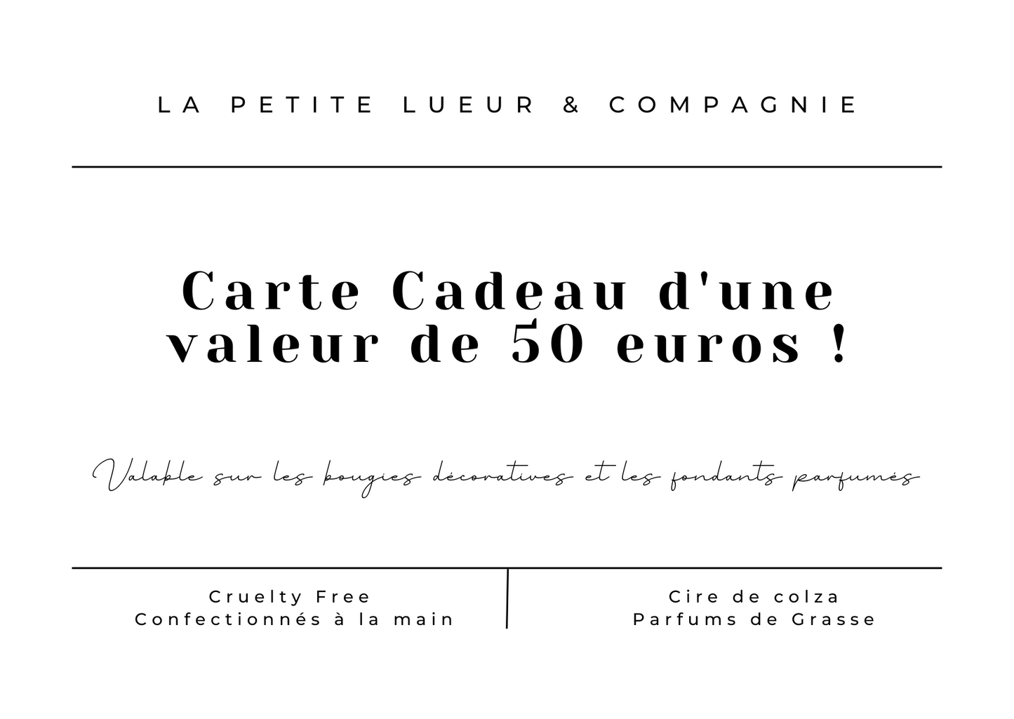 | Carte Cadeau LPL & CO |